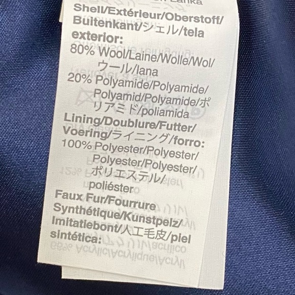 J. Crew Petite Chateau Parka in Italian Stadium-Cloth Wool Black Style J8369 - Picture 7 of 9